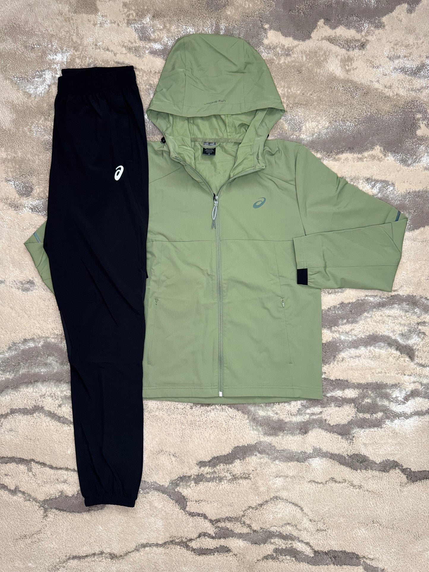 Asics Asia Exclusive Woven Khaki Tracksuit