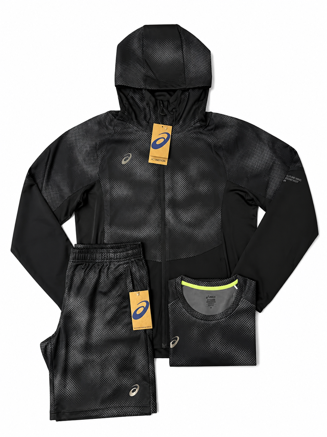 Asics Asia Exclusive Black 3 Piece Set