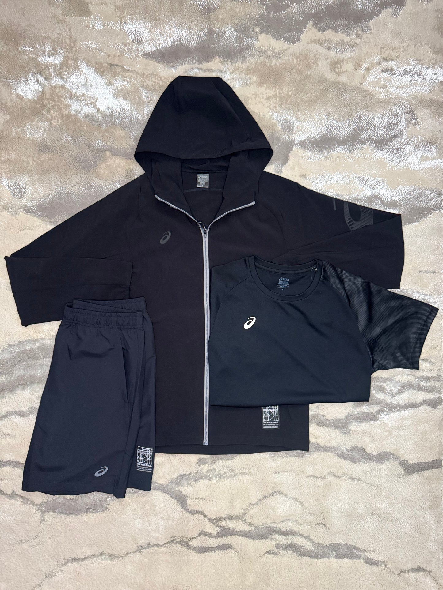 Asics Asia Exclusive Black 3 Piece Set