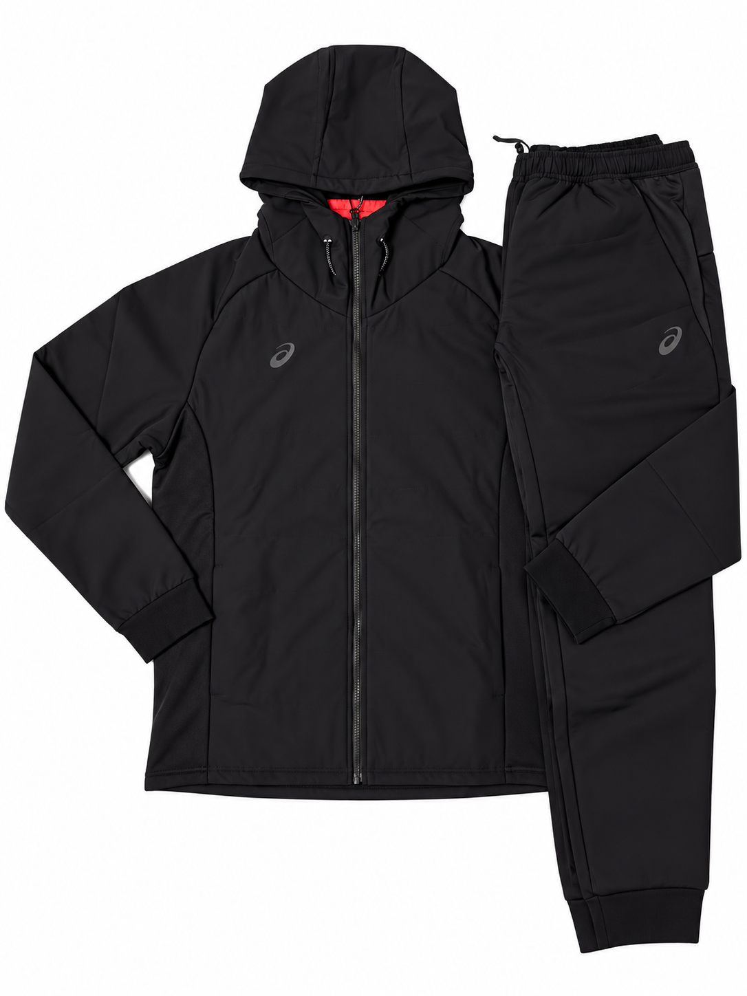 Asics Asia Exclusive Full Fleece/Water Resistant Black Tracksuit