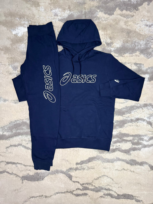 Asics Navy Cotton Tracksuit