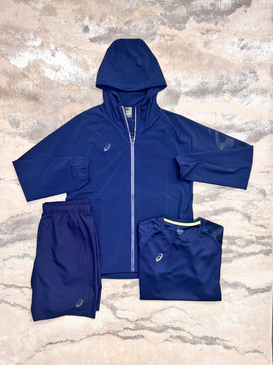 Asics Asia Exclusive Navy 3 Piece Set
