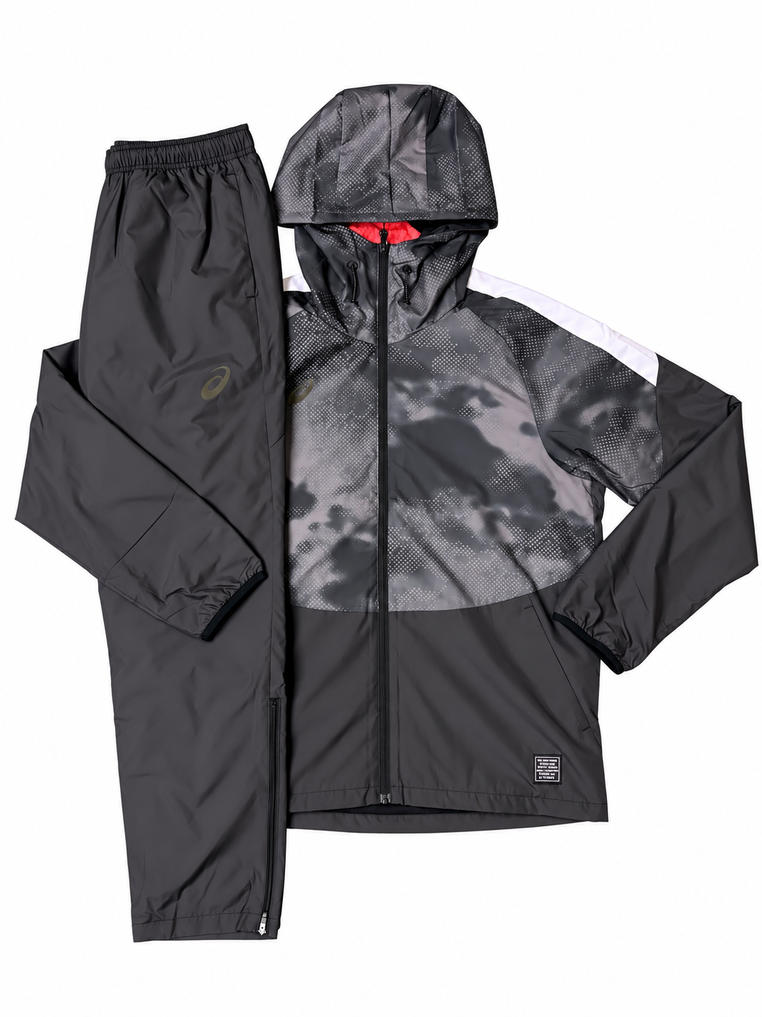 Asics Asia Exclusive Full Fleeced Black/Grey Tracksuit
