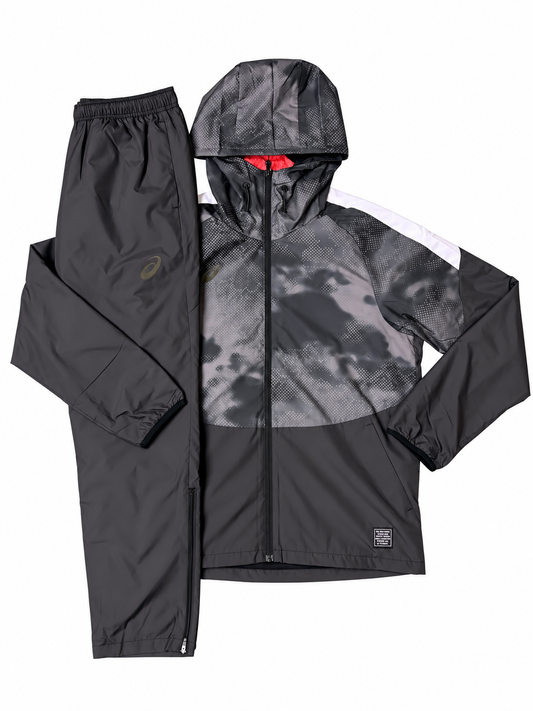 Asics Asia Exclusive Full Fleeced Black/Grey Tracksuit