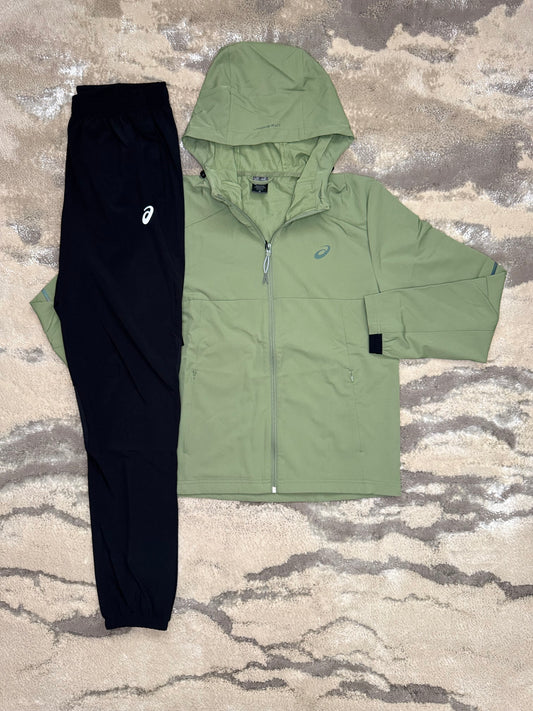 Asics Asia Exclusive Woven Khaki Tracksuit