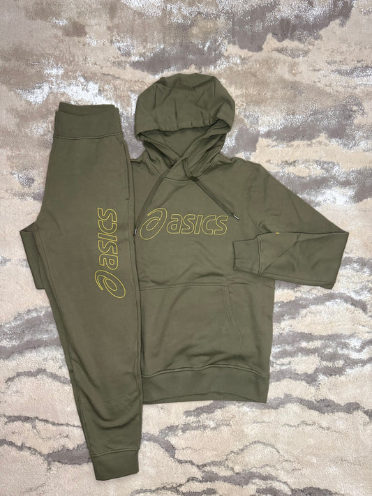 Asics Khaki Cotton Tracksuit