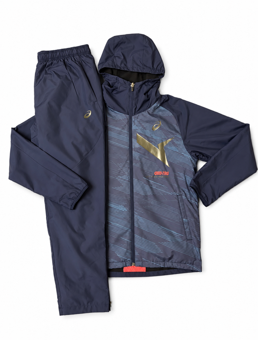 Asics Asia Exclusive Navy Full Fleeced Inside Tracksuit