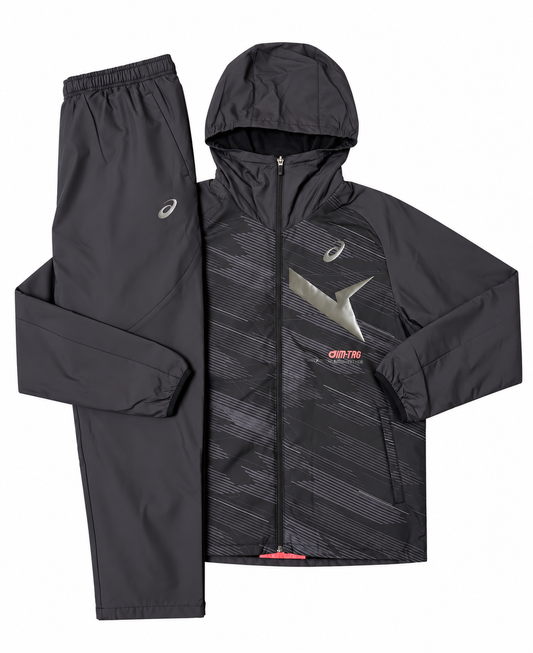 Asia Exclusive Full Fleece Black/Grey Tracksuit