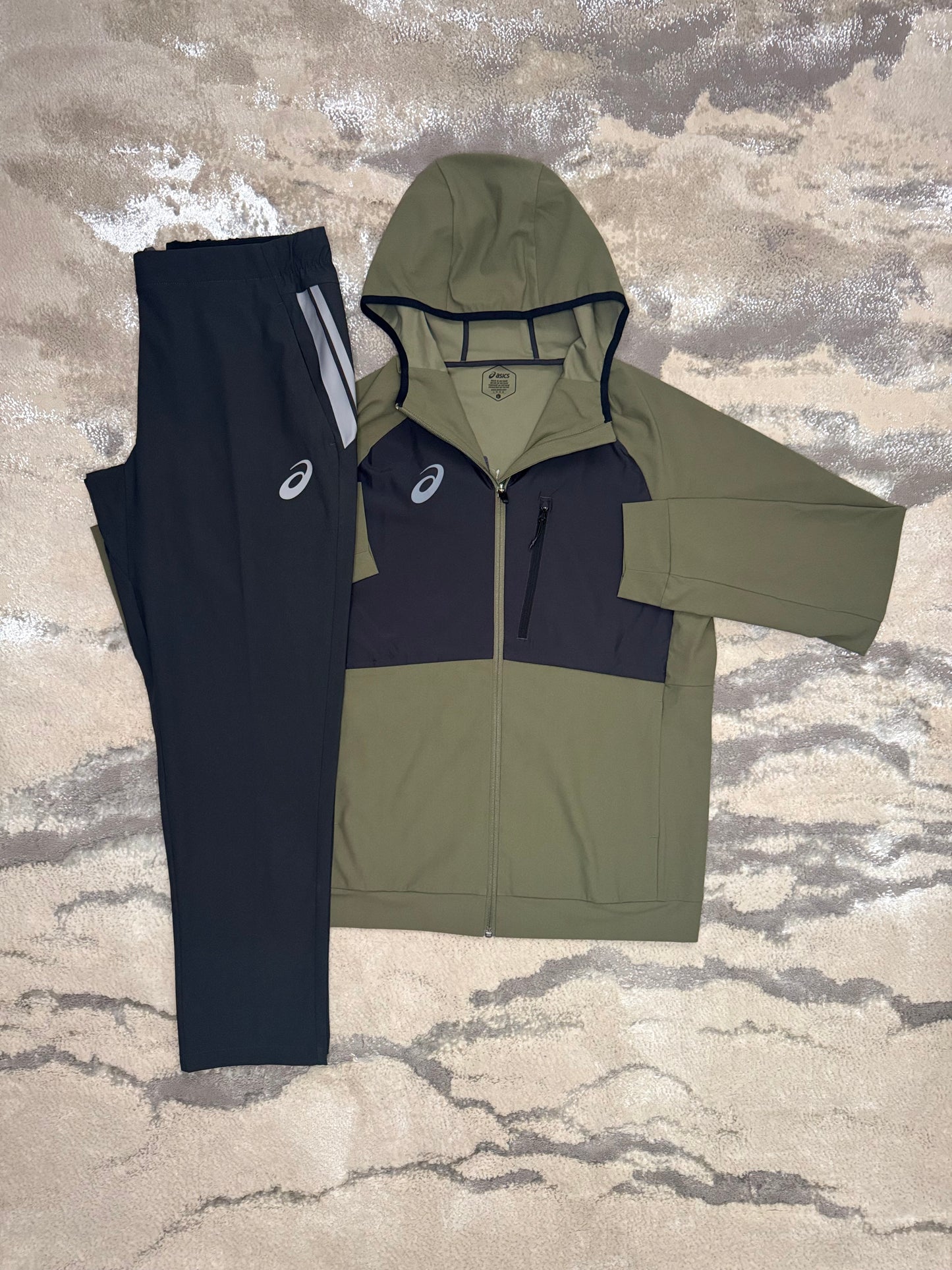 Asics Asia Exclusive Khaki/Grey Tracksuit
