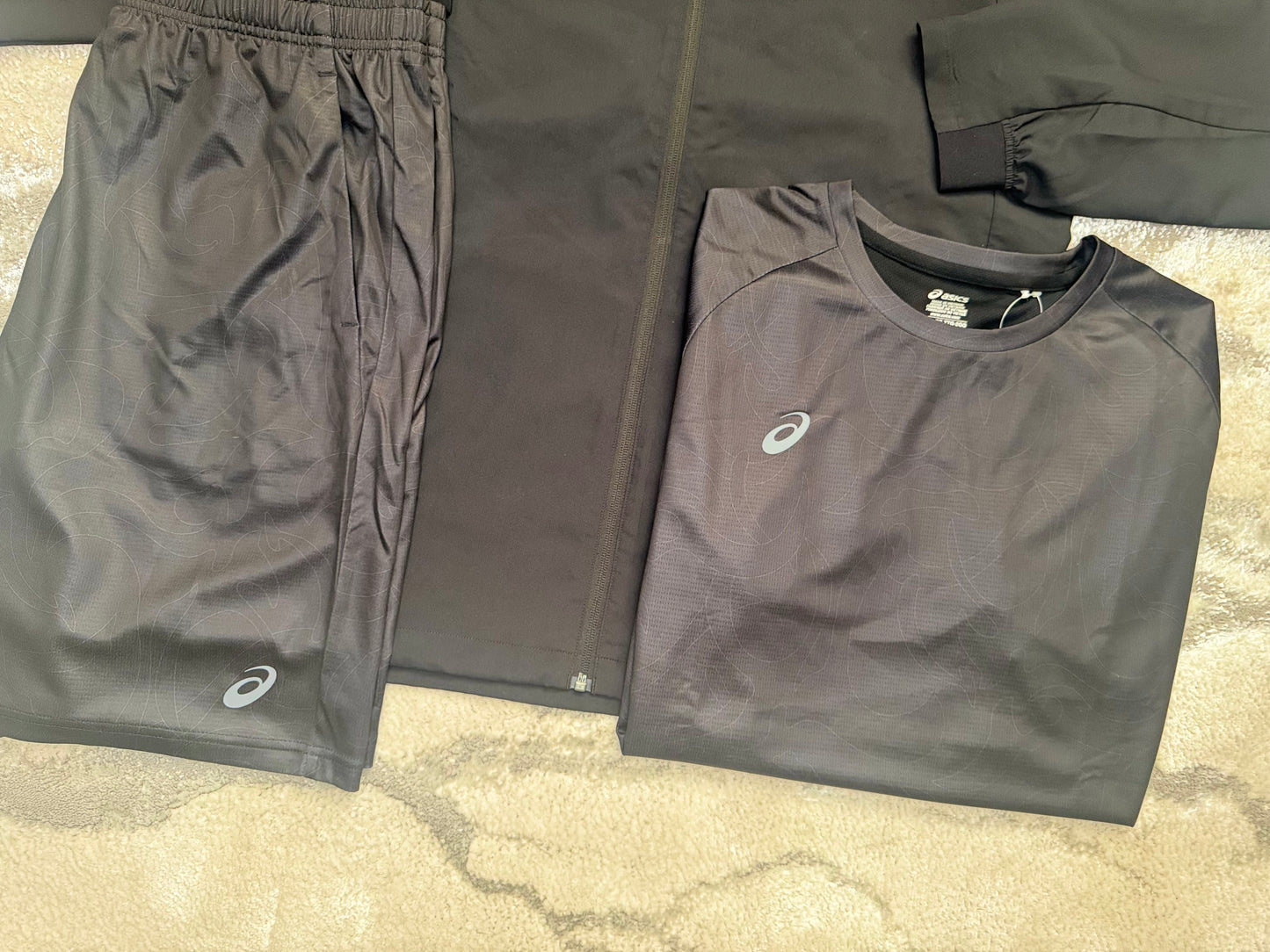 Asics Asia Exclusive Black 3 Piece Set