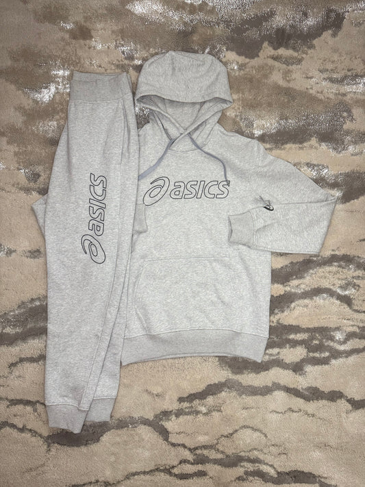 Asics Grey Cotton Tracksuit