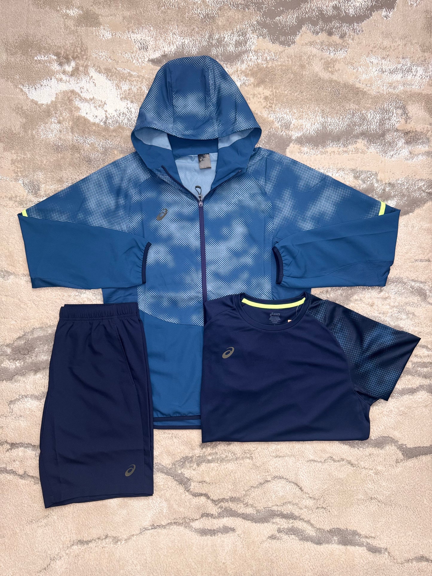 Asics Asia Exclusive 3 Piece Blue Set