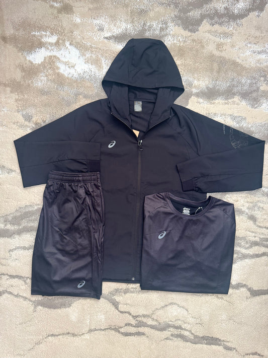 Asics Asia Exclusive Black 3 Piece Set