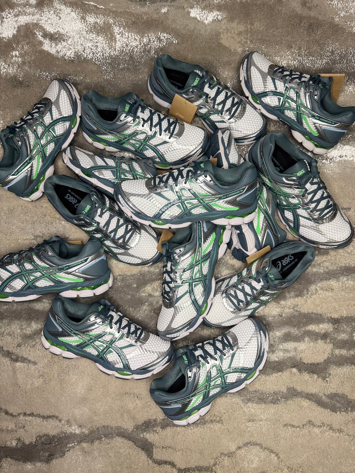 Asics Gel Cumulus 16 White/Green