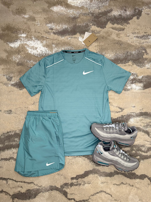 Nike Denim Turquoise Miler Set