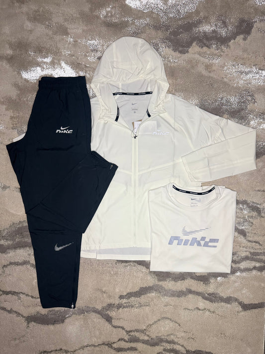 Nike Flash White And Dark Grey Full Tracksuit