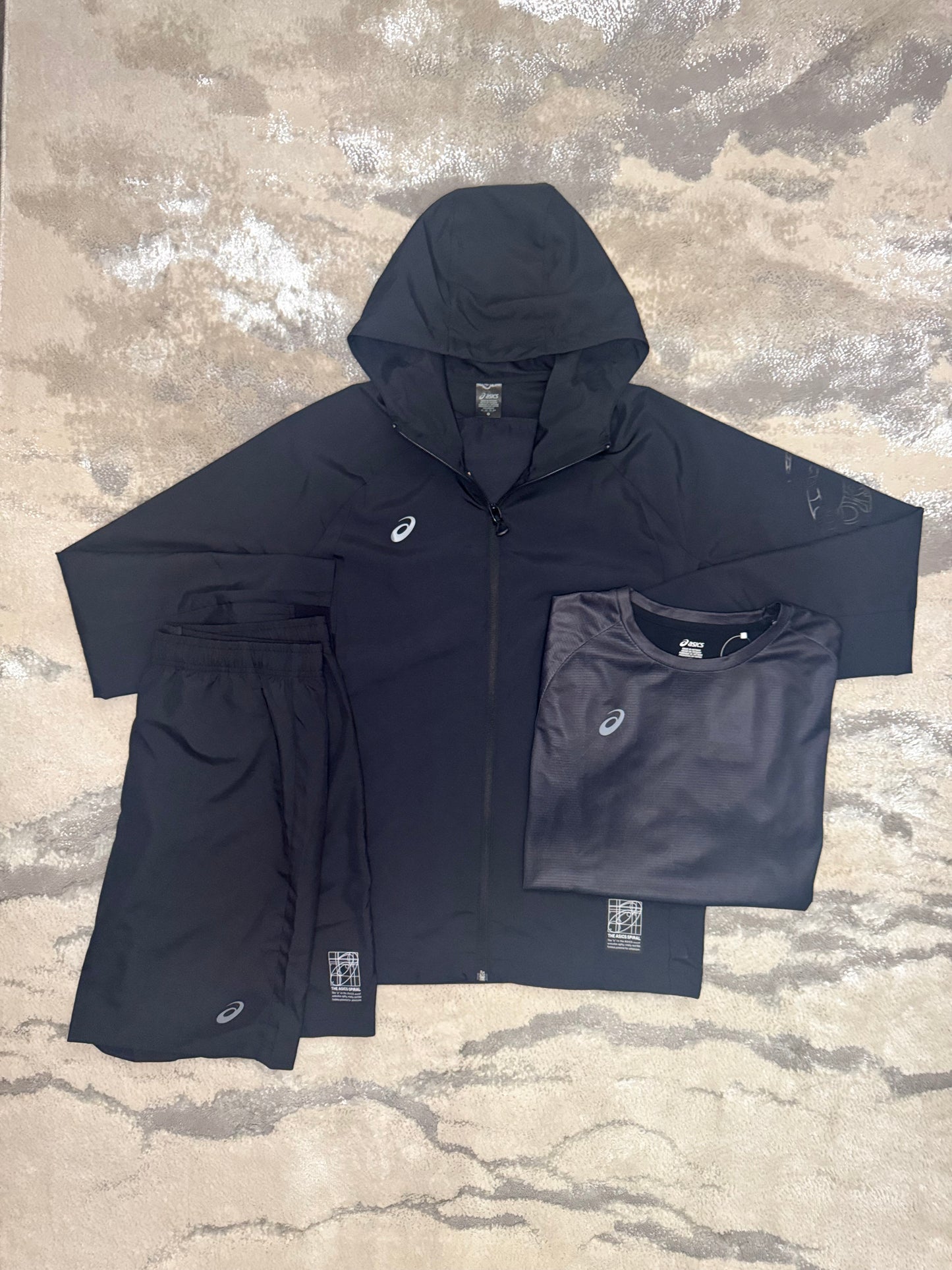 Asics Asia Exclusive Black 3 Piece Set