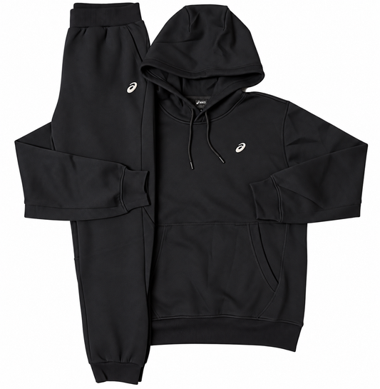 Asics Asia Exclusive Hoodie Black Cotton Tracksuit