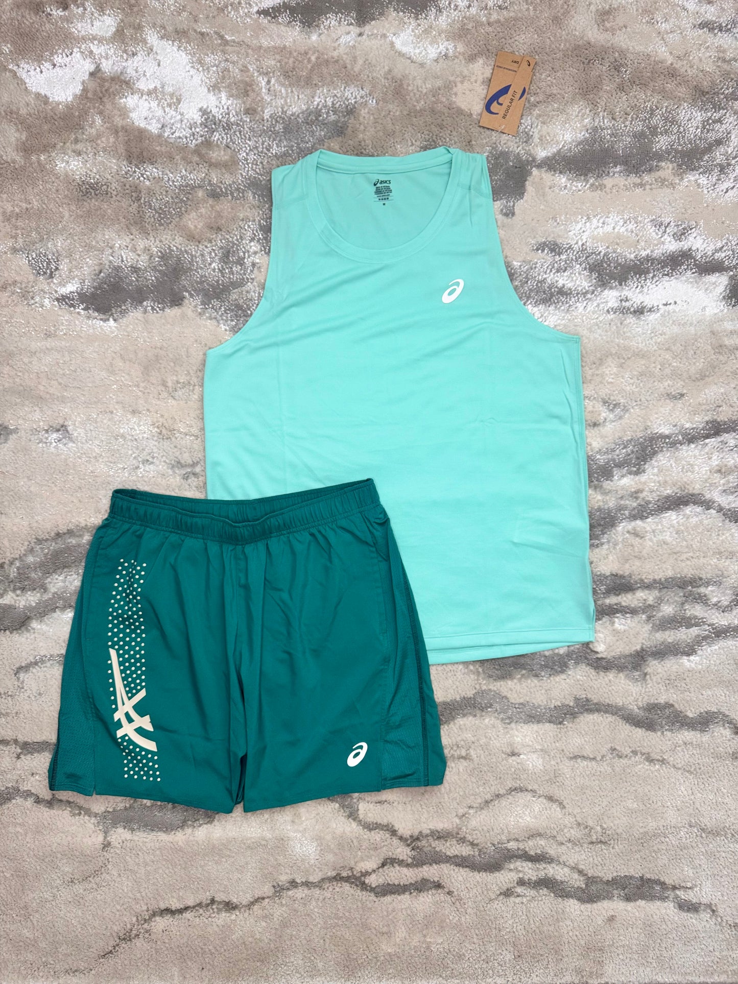 Asics Icon Teal Vest Set