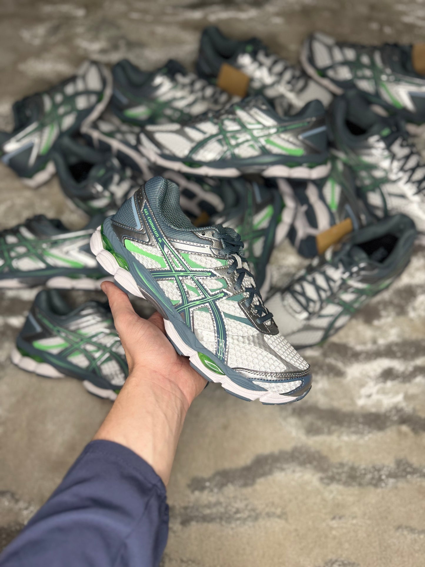 Asics Gel Cumulus 16 White/Green