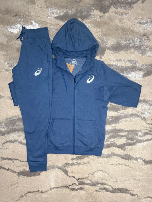 Asics Blue Cotton Tracksuit