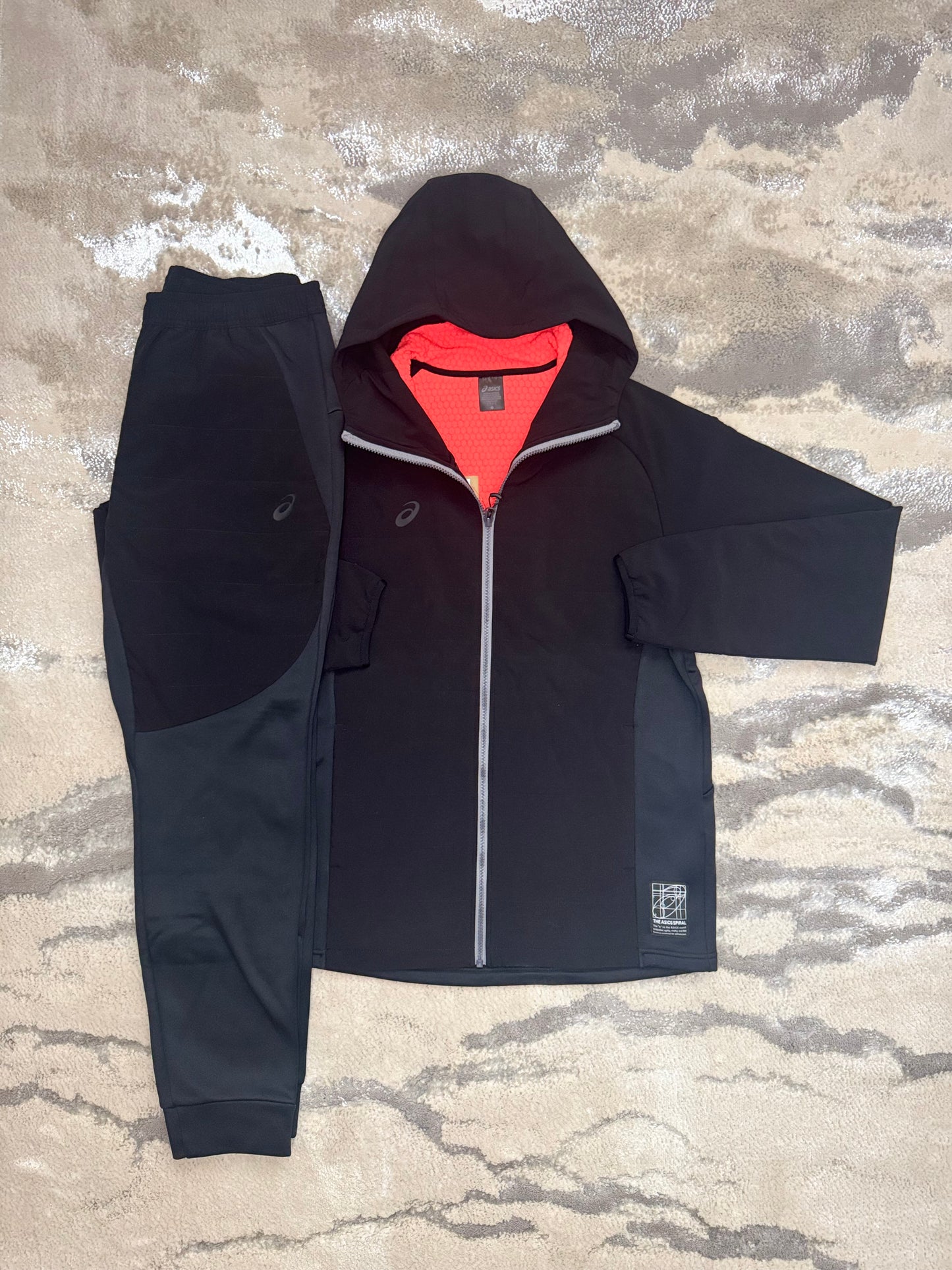 Asics Asia Exclusive Black Full Fleece Tracksuit