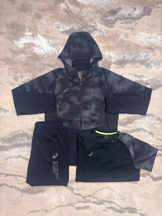 Asics Asia Exclusive Black 3 Piece Set
