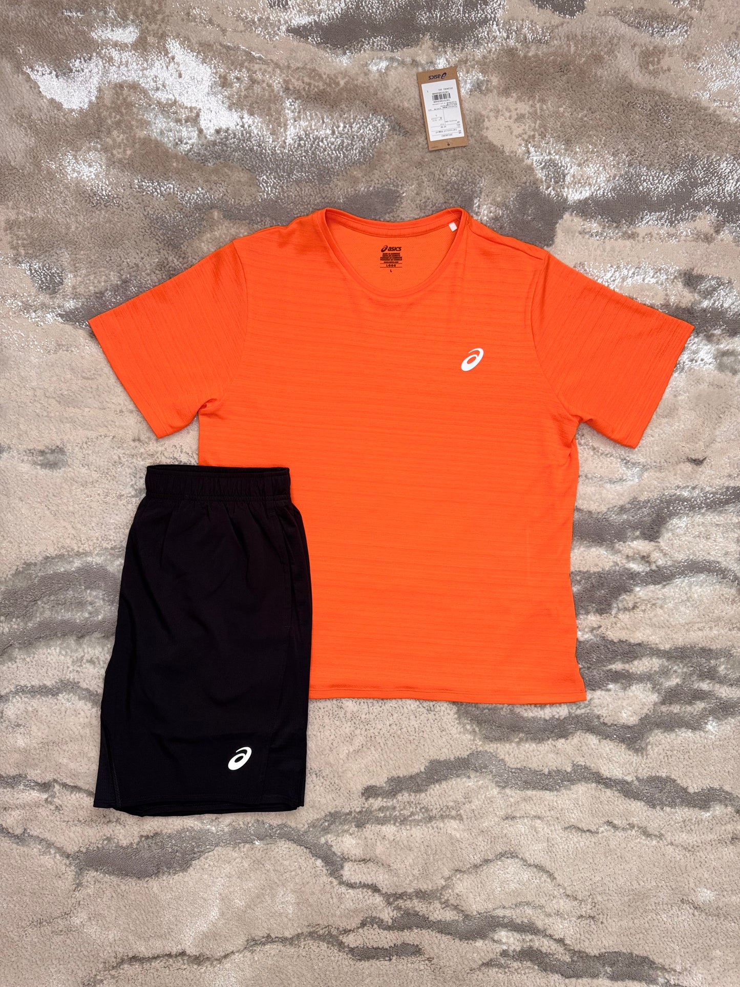 Asics Asia Exclusive Orange And Black Set