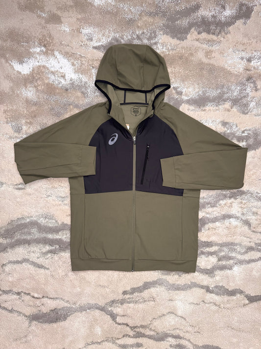 Asics Asia Exclusive Khaki/Grey Shell Jacket